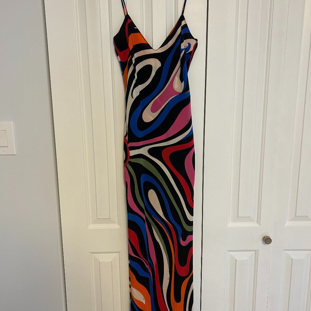 Emilio Pucci Marmo Printed Silk Maxi Dress – NWT